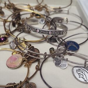 Silver and Gold Charm Bracelet Set